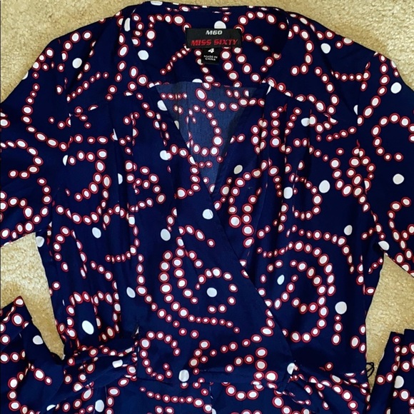 Vintage Miss Sixty Wrap Dress-EUC - Picture 6 of 6